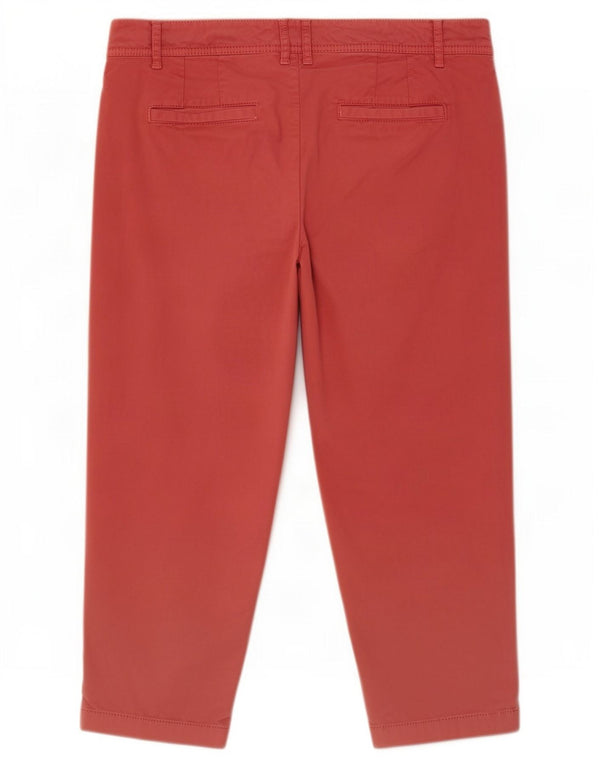 Fat Face Damen Farnham Kurzhose UK 14 Large W34 L18 Rote Baumwolle