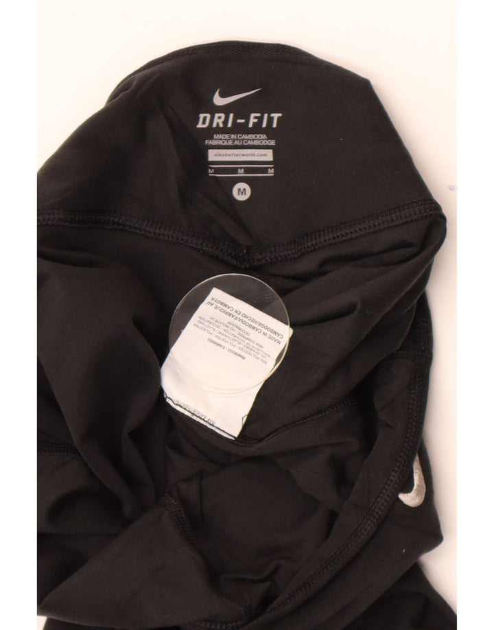 Nike Damen Dri Fit Trainingshose UK 14 Medium Schwarz Polyester