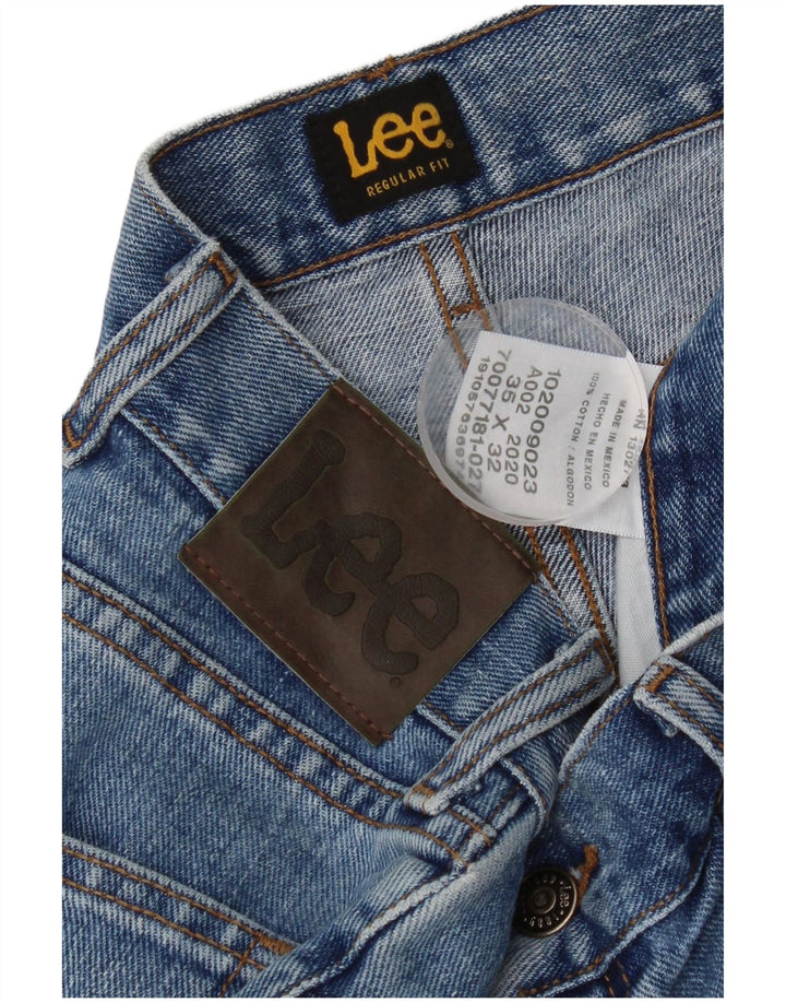 LEE Herren-Jeans mit normaler Passform, gerade Passform, W35, L32, blaue Baumwolle