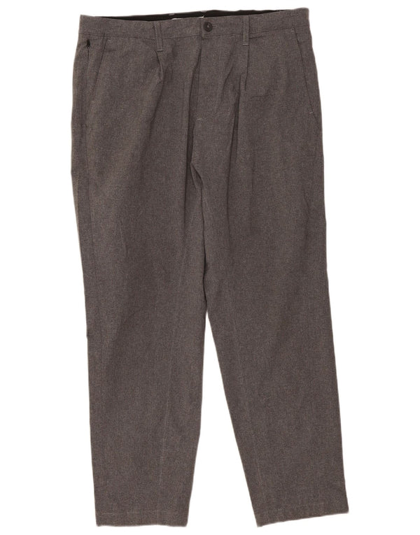 Zara Herren Pegged Chino Hose EU 44 Large W34 L28 Grau