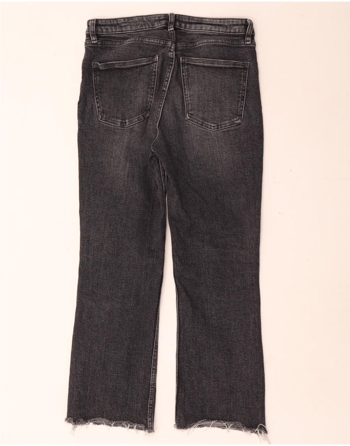 Zara Damen Bootcut Jeans EU 38 Small W28 L26 Grau
