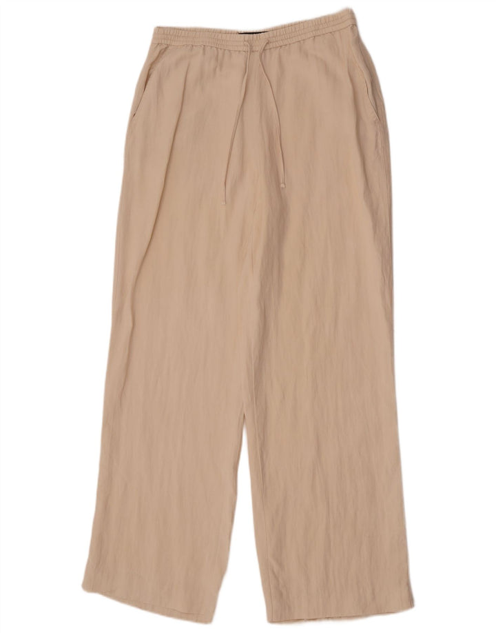Gerade Chino-Hose für Damen von Zara, mittelgroß, W28, L32, gebrochenes Weiß aus Lyocell