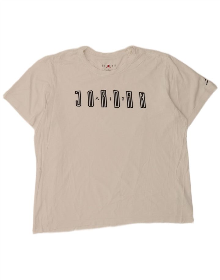 Jordan Herren Jordan Graphic T-Shirt Top Große weiße Baumwolle