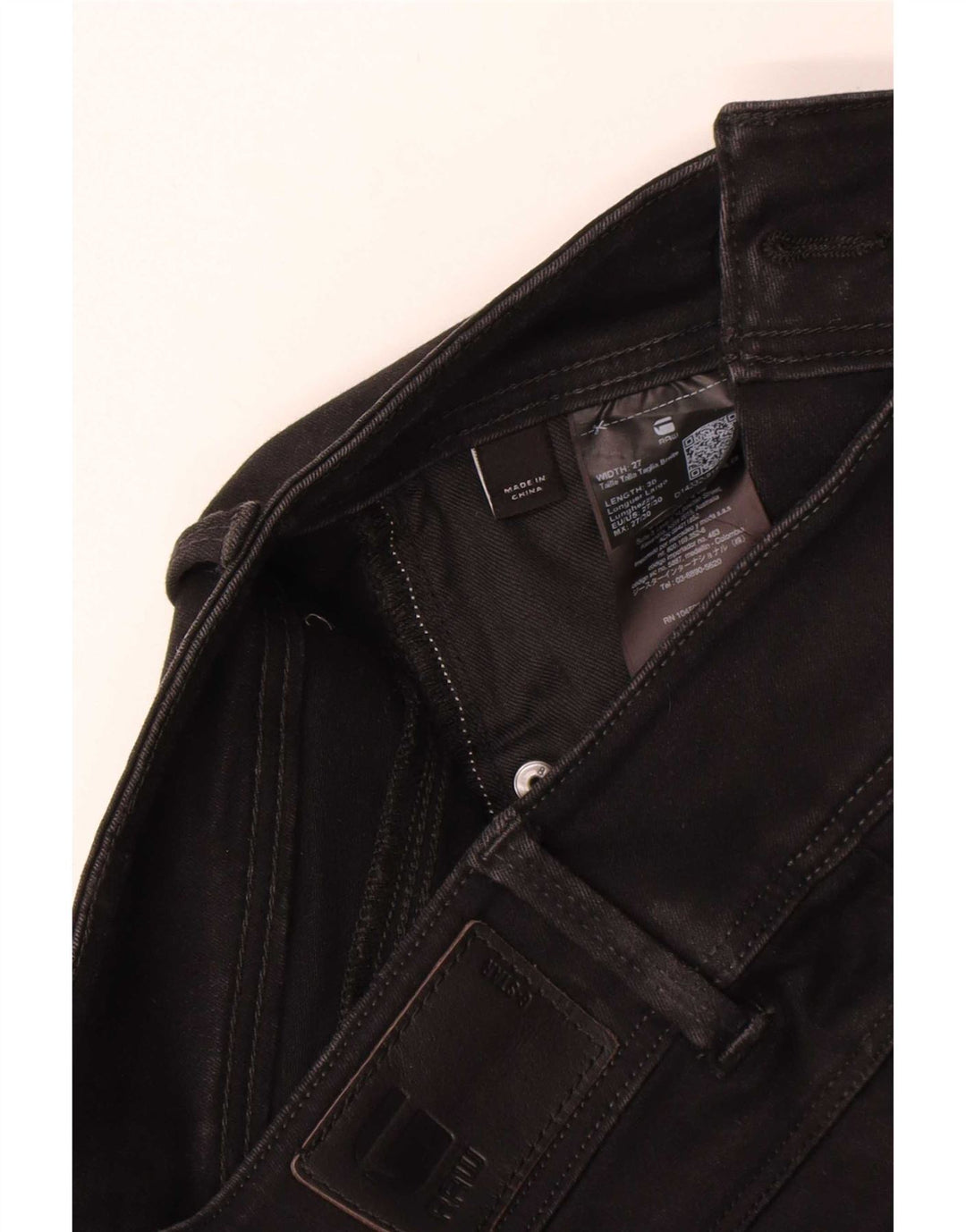 G-Star Damen Lynn Skinny Jeans W27 L30 Schwarz Polyester