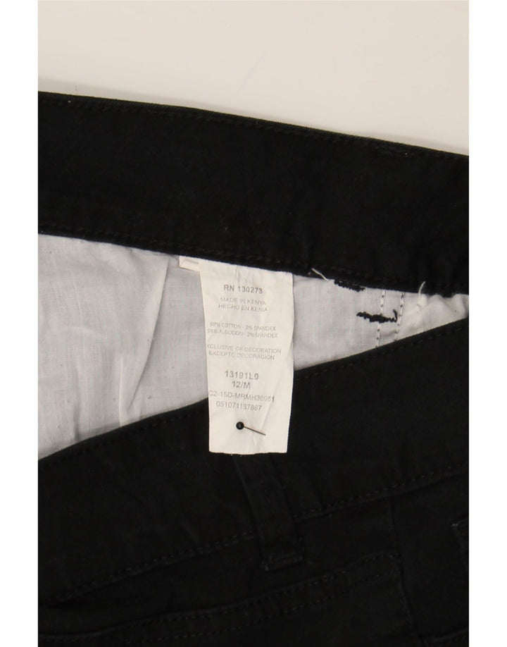 LEE Womens Riders Bermuda Shorts US 12 Large W34  Black Cotton Vintage Lee and Second-Hand Lee from Messina Hembry 