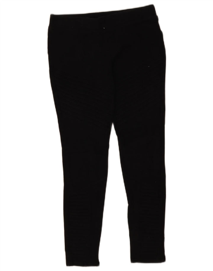Guess Damen Leggings UK 10 Small W Schwarze Baumwolle