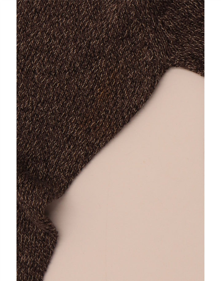 KAPPA Herren-Pullover mit V-Ausschnitt aus mittelgrauer Baumwolle