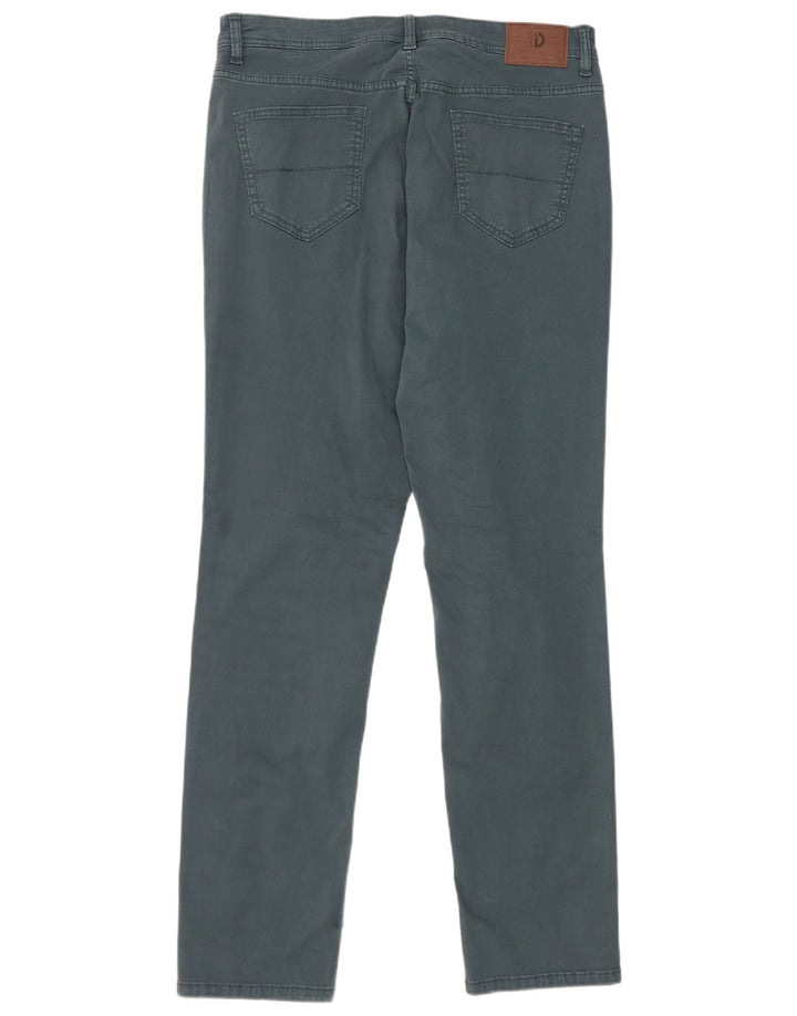 Dack's Slim Freizeithose für Herren, W34, L32, grüne Baumwolle