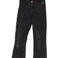 ZARA Womens Cropped Jeans EU 34 2XS W24 L23 Black