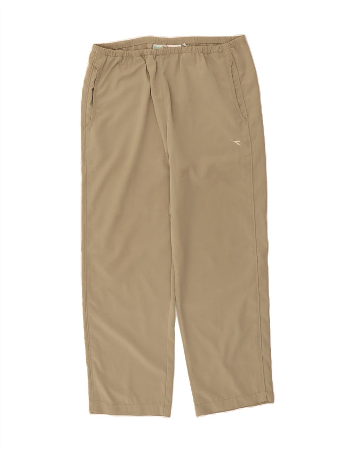 DIADORA Womens Tracksuit Trousers UK 16 Large  Beige Polyester Vintage Diadora and Second-Hand Diadora from Messina Hembry 