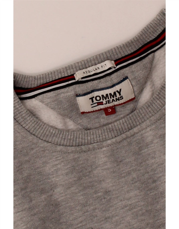 TOMMY HILFIGER Mens Regular Fit Sweatshirt Jumper Small Grey Vintage Tommy Hilfiger and Second-Hand Tommy Hilfiger from Messina Hembry 