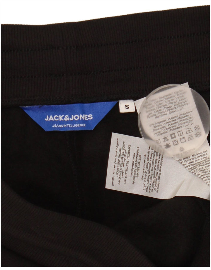 Jack & Jones Herren-Sportshorts, Größe S, schwarze Baumwolle