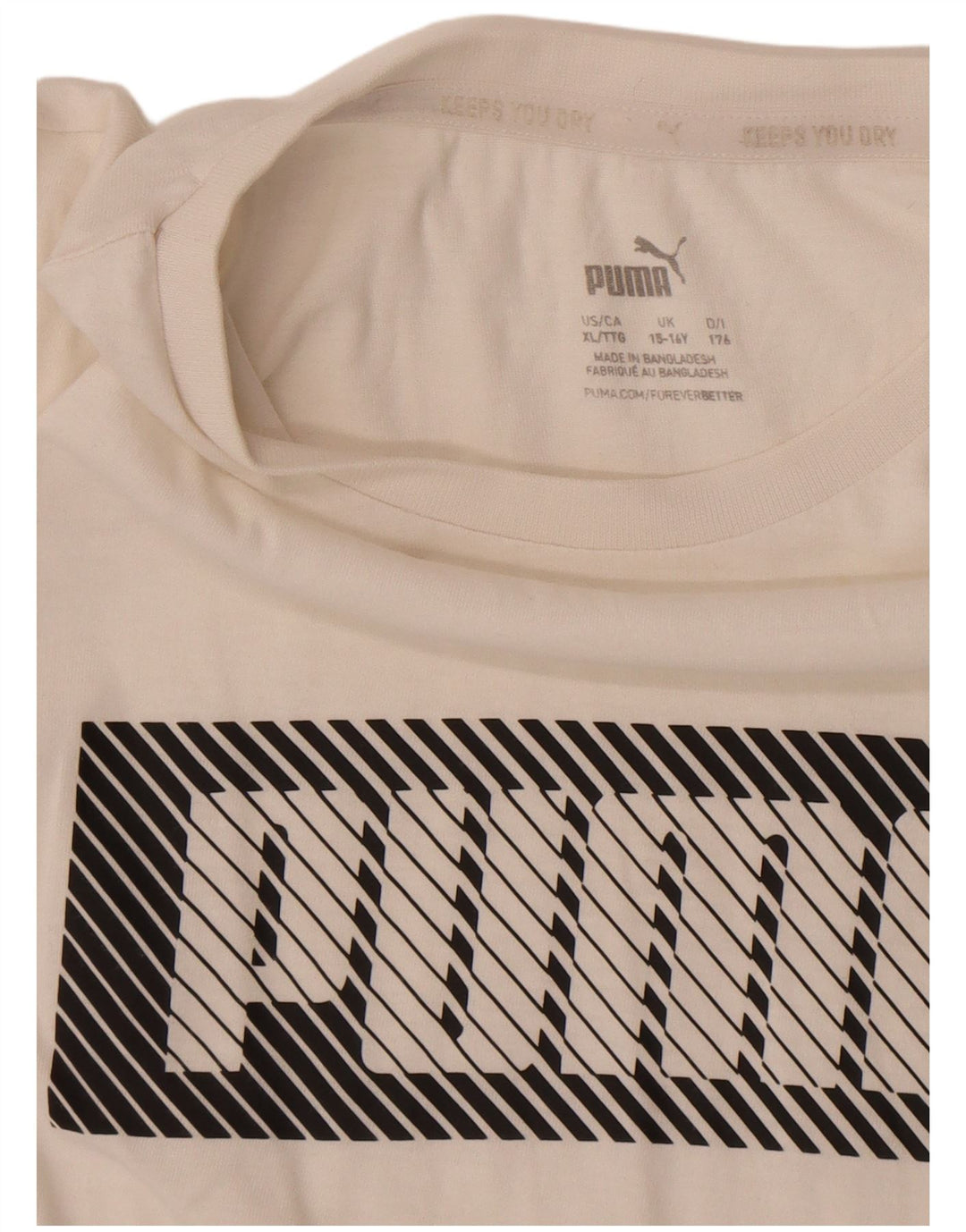 Puma Jungen Graphic T-Shirt Top 13-14 Jahre Weiß