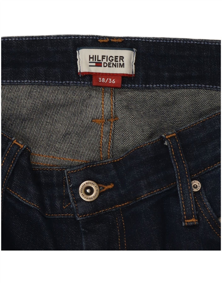 Tommy Hilfiger Herren Straight Jeans W38 L36 Marineblau Baumwolle