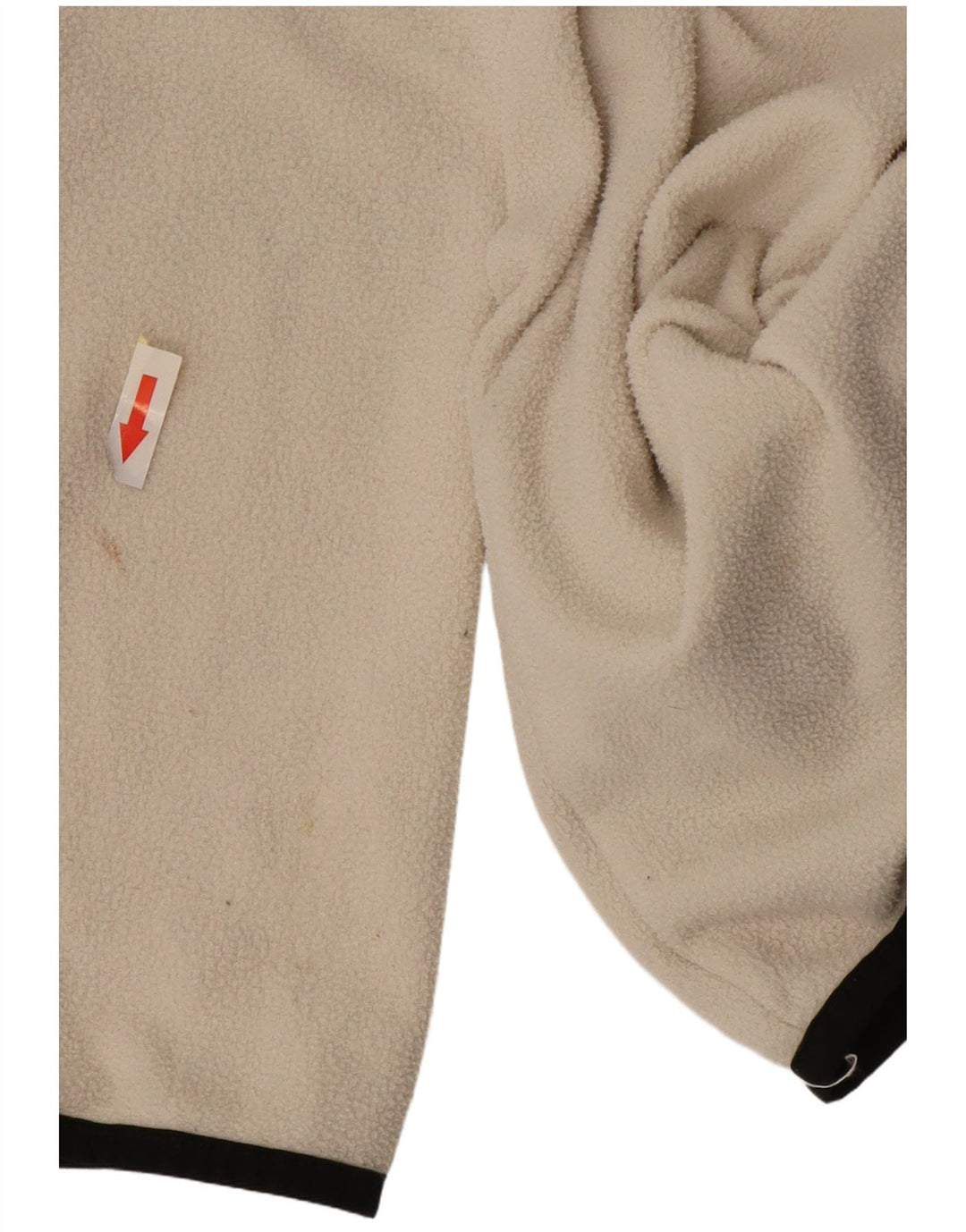 The North Face Herren-Fleecepullover mit Knopfkragen, Größe S, Weiß, Polyester
