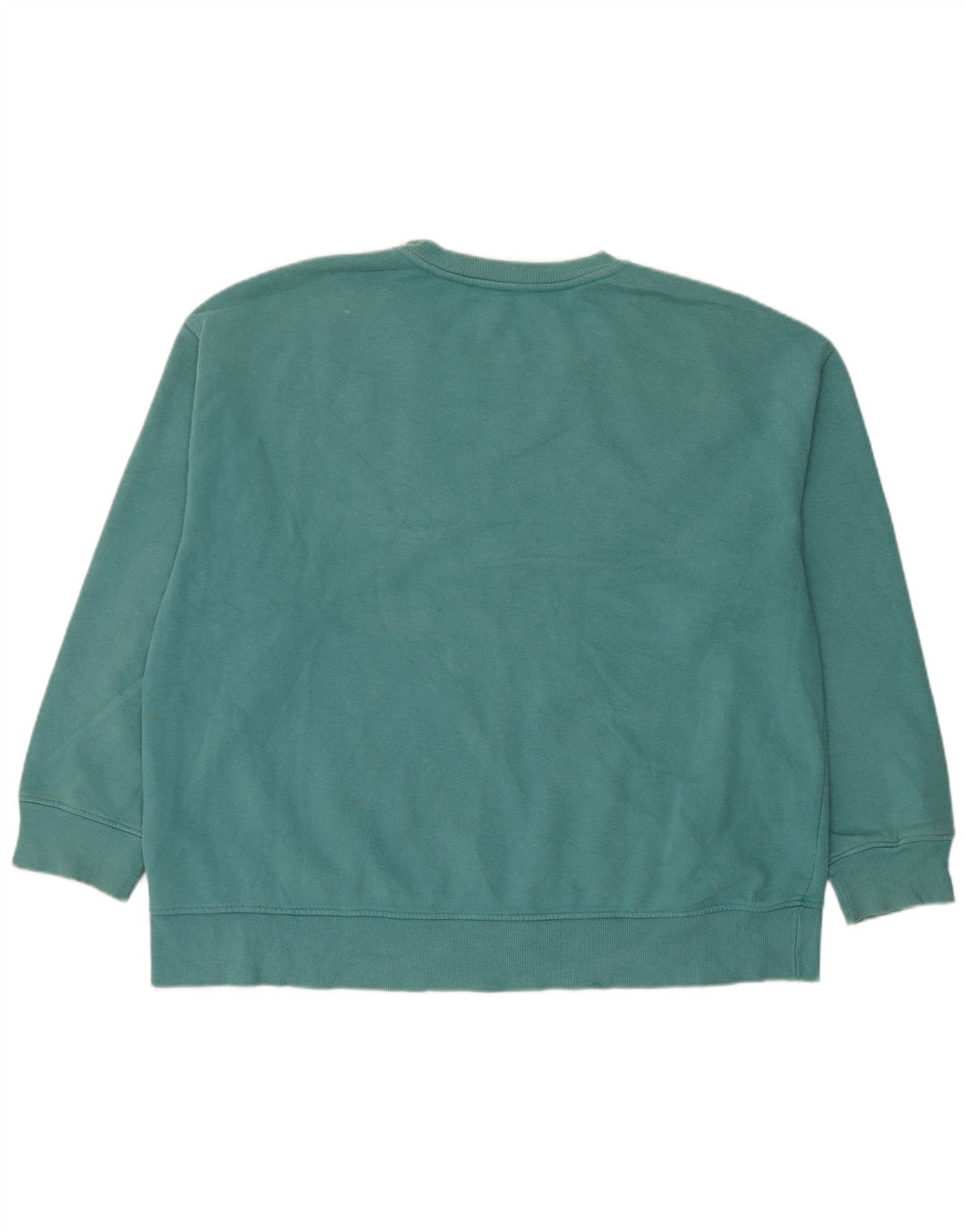 Zara Damen-Sweatshirt mit Grafik, übergroß, Größe 44, Blau, Baumwolle