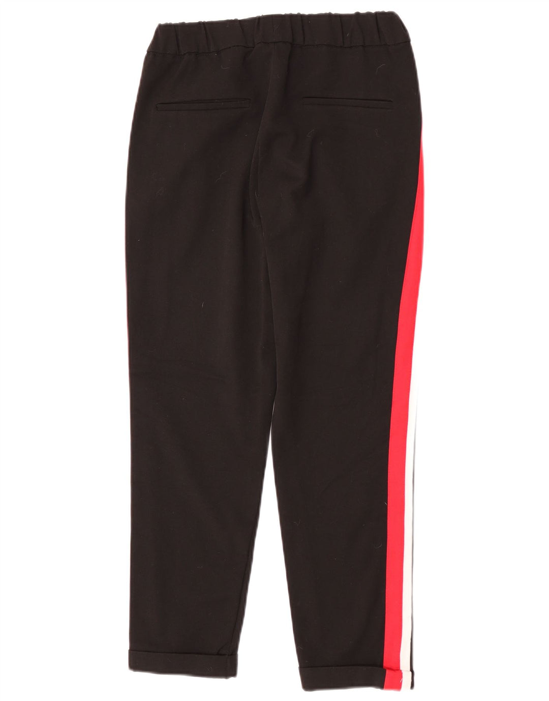 Zara Damen-Trainingshose, Größe S, Schwarz, Colourblock-Polyester