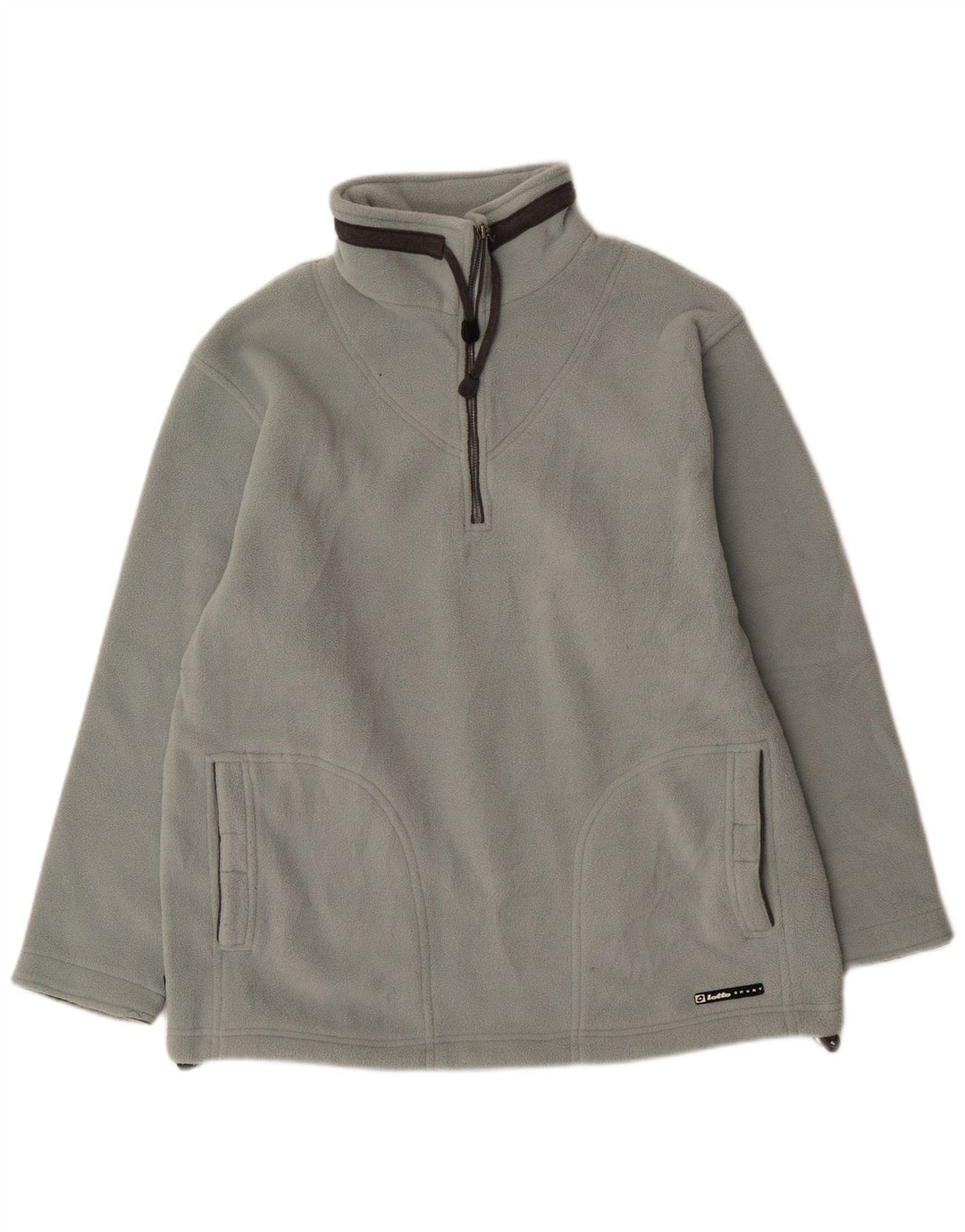 LOTTO Herren-Fleecepullover mit Reißverschluss am Hals, XL, Blau, Polyester