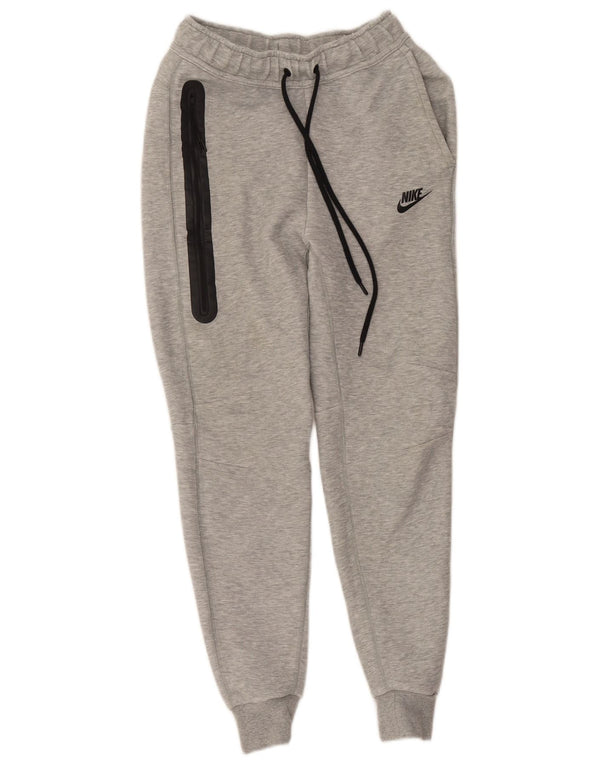 Nike Herren-Trainingshose, Jogginghose, XS, grau gefleckte Baumwolle
