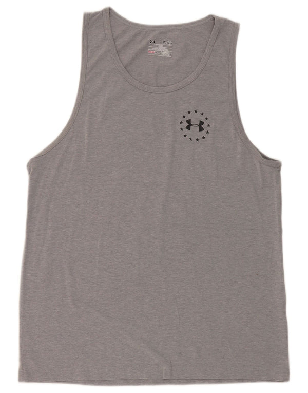 Under Armour Damen Heat Gear Graphic Weste Top UK 14 Mittelgrau