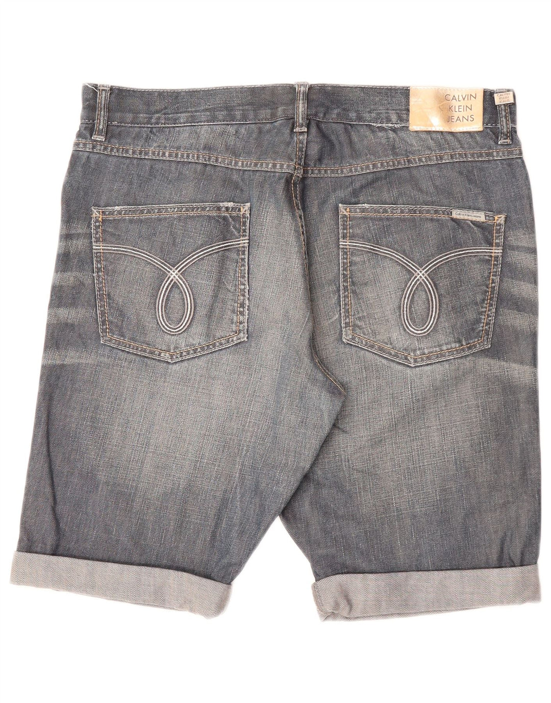 CALVIN KLEIN Herren Jeansshorts W34 Large Blau