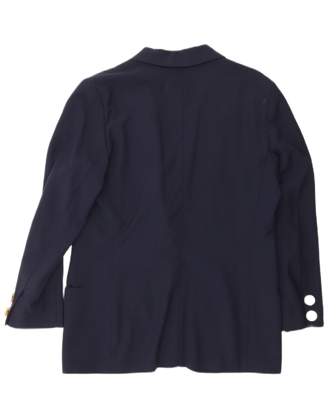 GENNY Damen-Blazerjacke mit 1 Knopf, US 12, große marineblaue Wolle