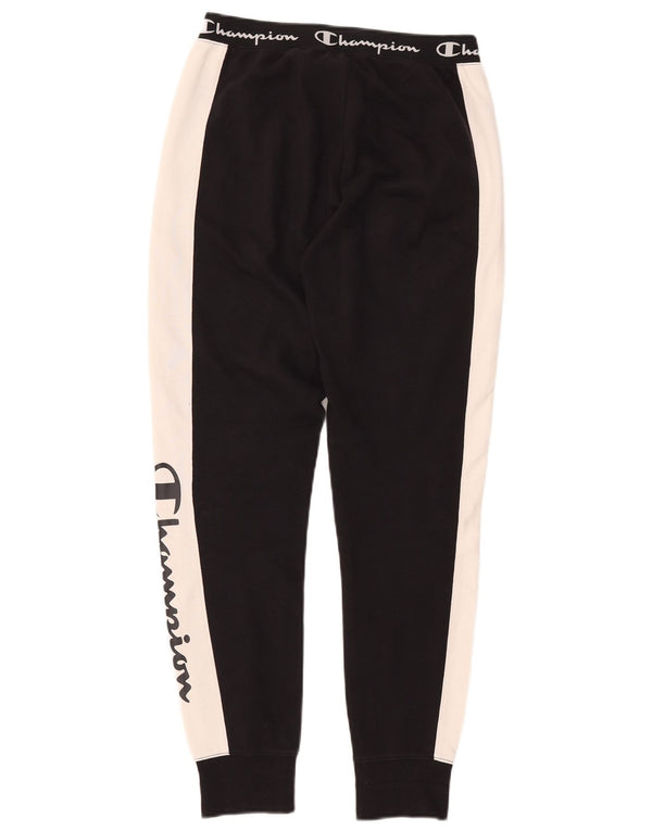 Champion Damen-Trainingshose, Jogginghose, UK 10, Größe S, Schwarz, Farbblock