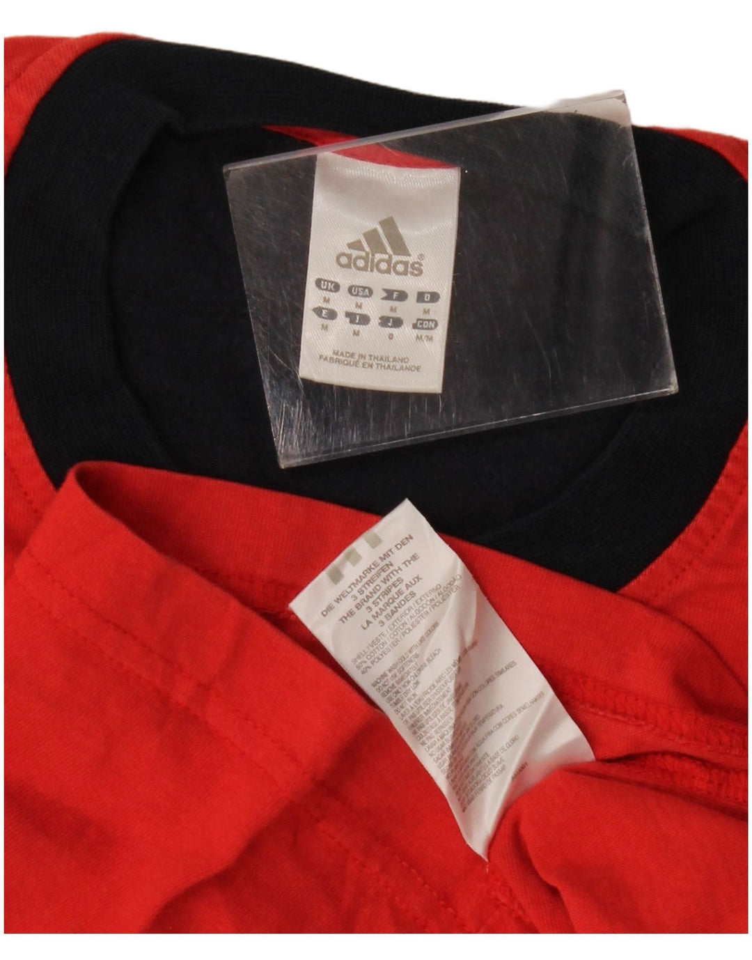 Adidas Herren Grafik-T-Shirt aus mittelroter Baumwolle