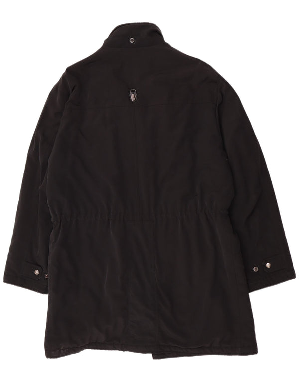 Piero Guidi Herrenmantel UK 42 XL Schwarz Polyester