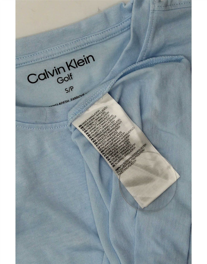 Calvin Klein Herren T-Shirt Top Small Blau Polyester