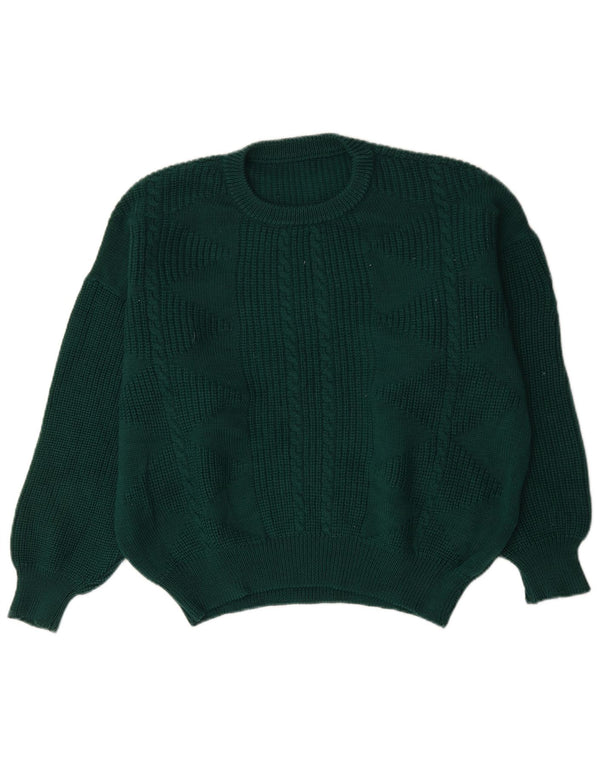 Vintage Herren Rundhalspullover Pullover XL Grün