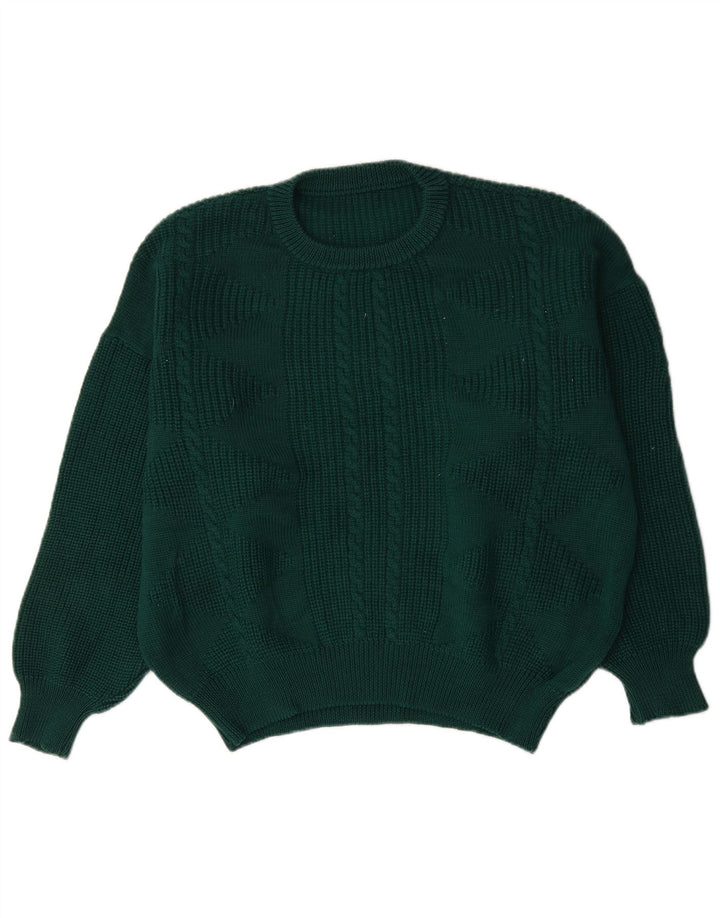 Vintage Herren Rundhalspullover Pullover XL Grün