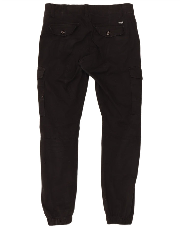Jack & Jones Herren Jogger Cargohose W30 L32 Schwarz