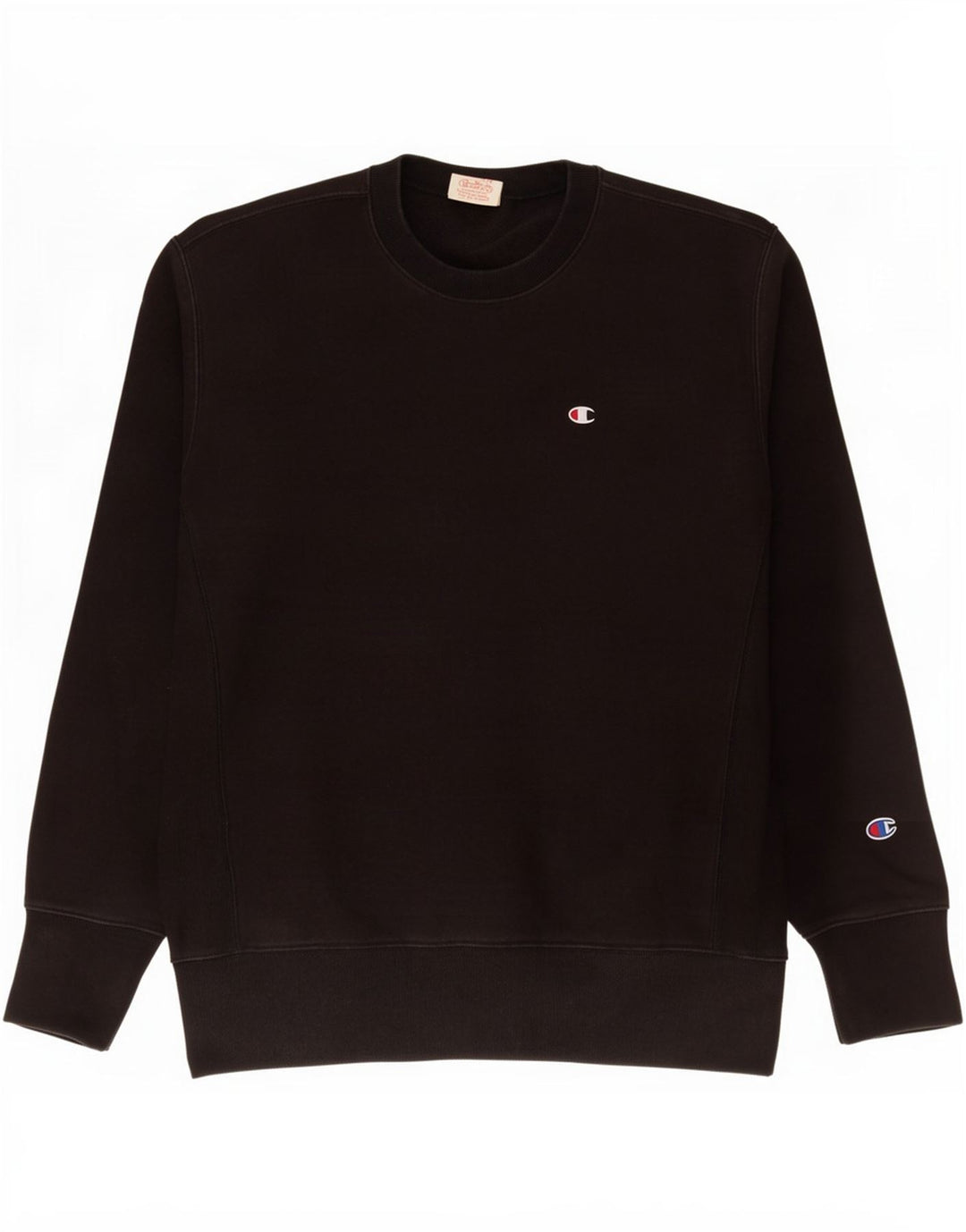 Champion Herren Reverse Weave Sweatshirt Pullover Mittelschwarze Baumwolle