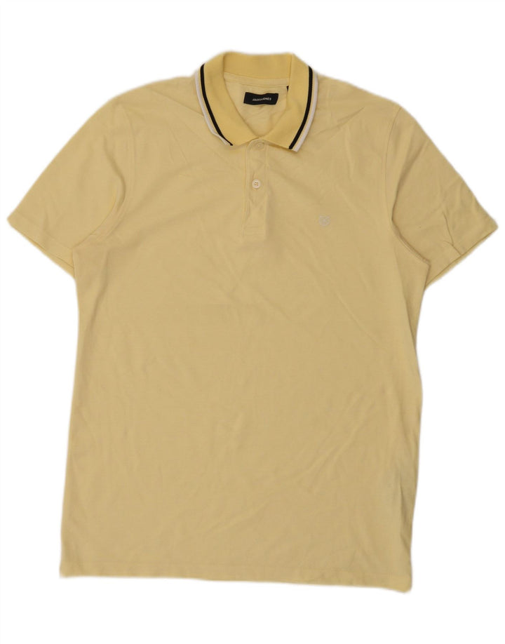 Jack & Jones Herren-Poloshirt aus mittelgelber Baumwolle