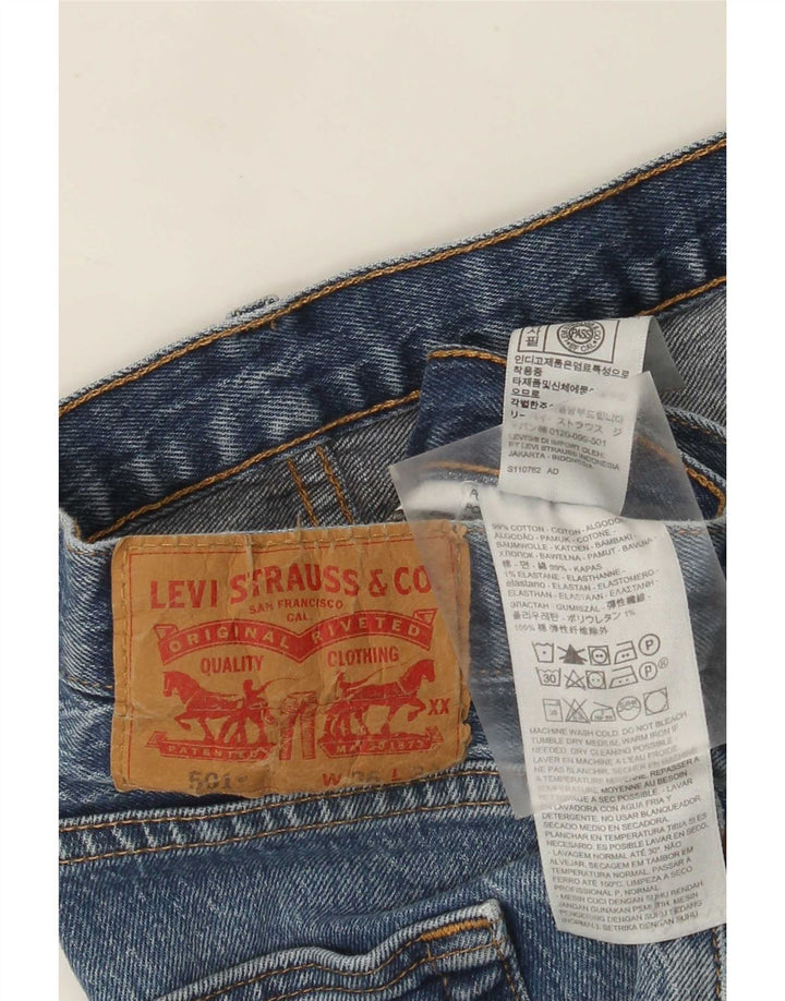 Levi's Herren 501 Straight Jeans W36 L30 Blaue Baumwolle