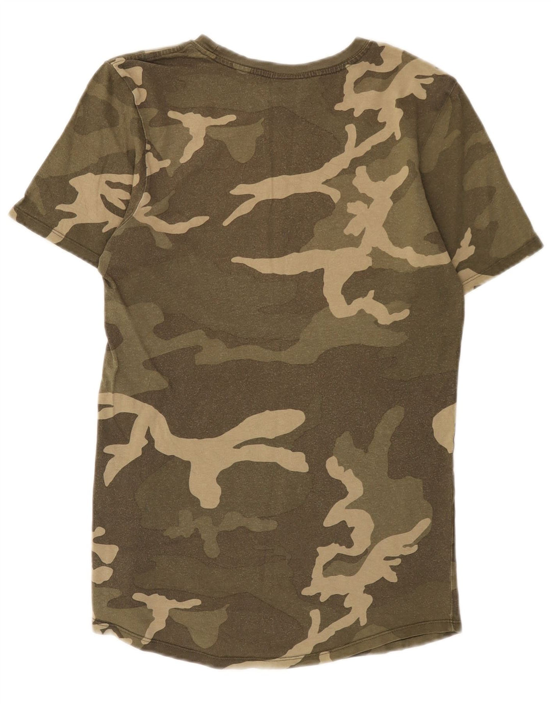 Nike Herren-T-Shirt mit Grafik, Größe S, Khaki, Camouflage, Baumwolle