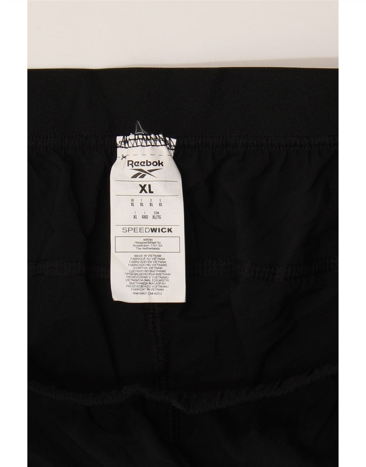 Reebok Herren Sportshorts XL Schwarz Polyester