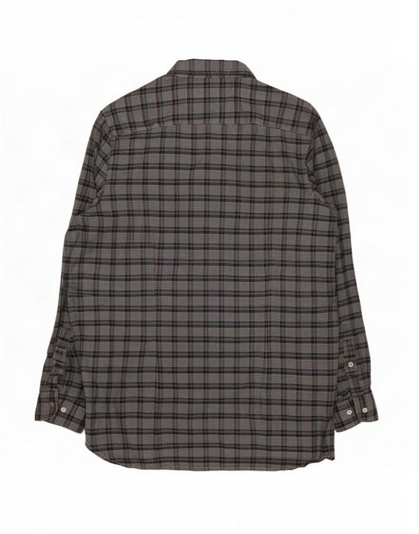 Tommy Hilfiger Herren-Flanellhemd mit schmaler Passform, 2XL, grau kariert, Baumwolle