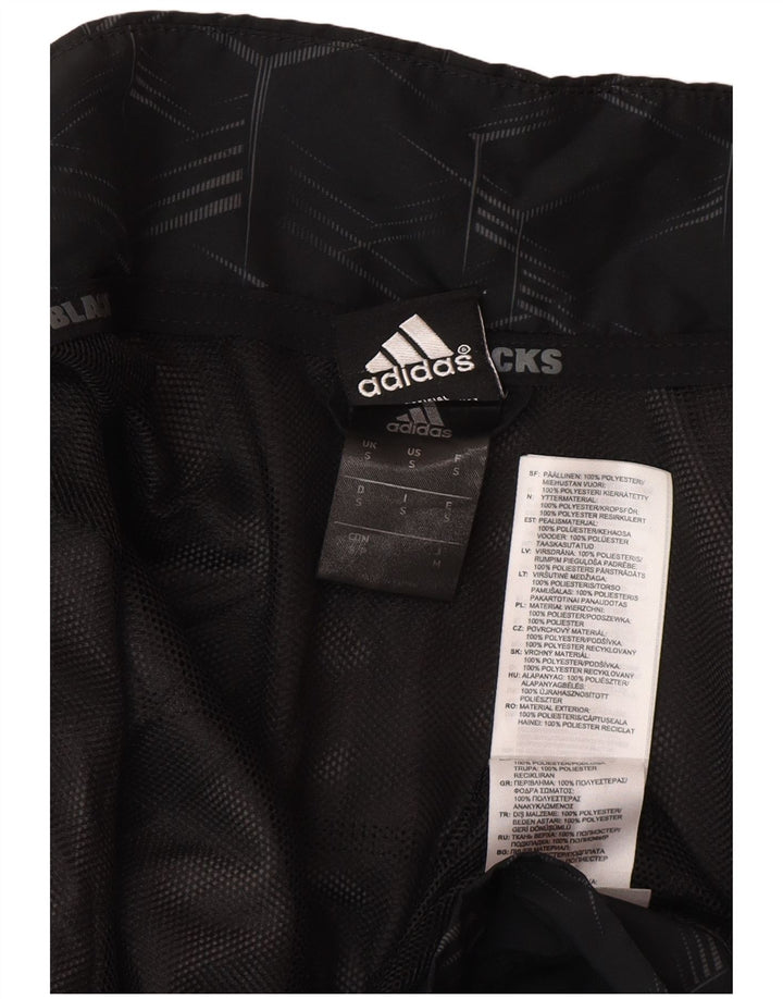 Adidas Herren All Blacks Graphic Trainingsanzug Top Jacke Small Schwarz Geometrisch