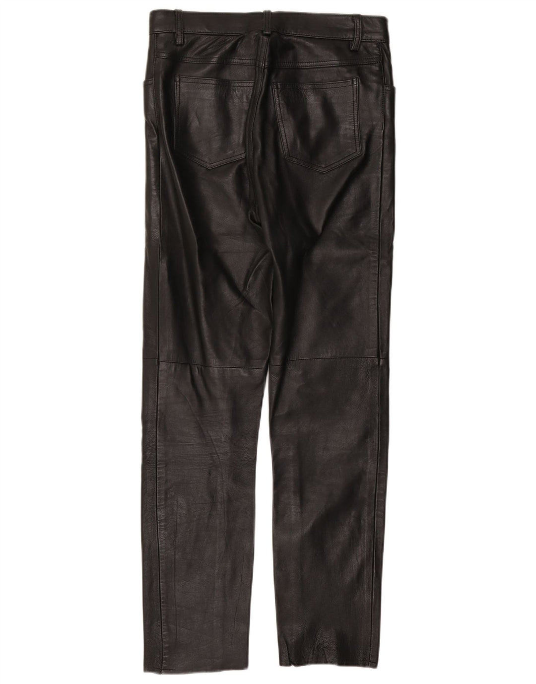 Vintage Damen gerade Hose W30 L30 Schwarz