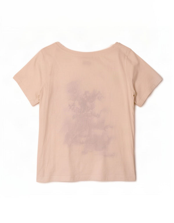 Champion Damen Easy Fit Graphic T-Shirt Top UK 12 Medium Weiß