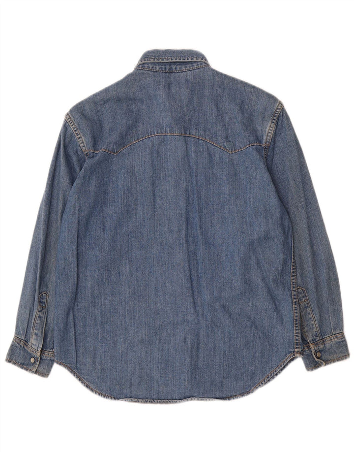 Lee Denim-Hemd für Jungen, 9–10 Jahre, Größe S, blaue Baumwolle