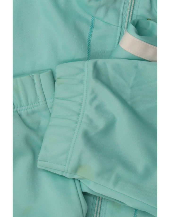 LOTTO Damen-Trainingsanzug-Top-Jacke UK 18 XL blau gestreift aus Polyester