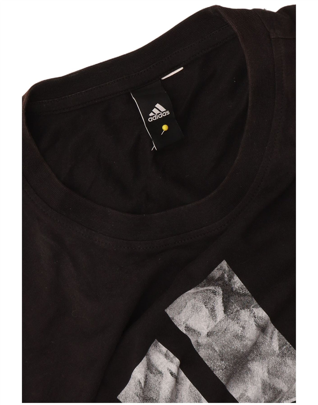 Adidas Herren Grafik T-Shirt Top Medium Schwarz Colourblock