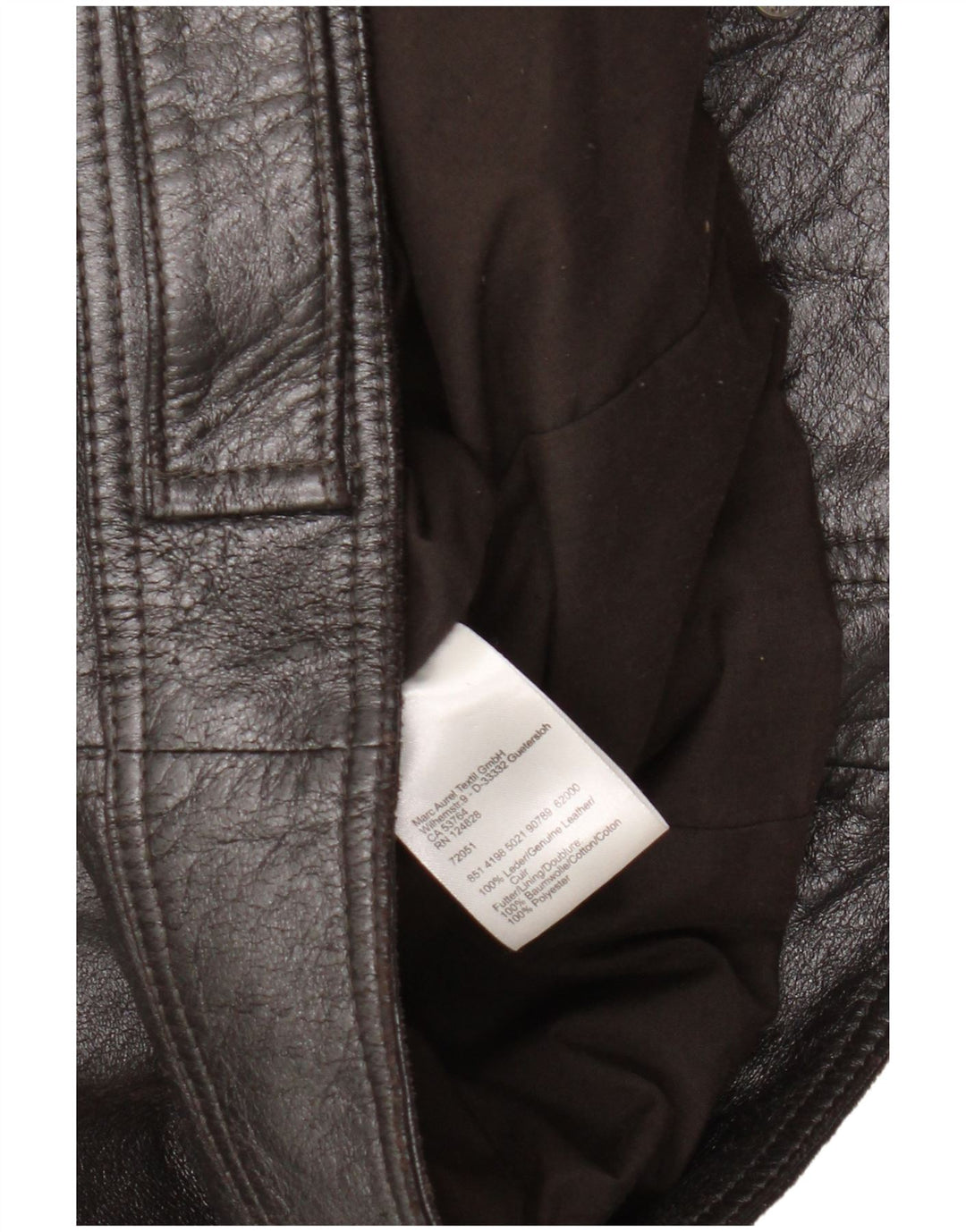 Marc Aurel Damen Lederjacke UK 14 Mittelschwarzes Leder