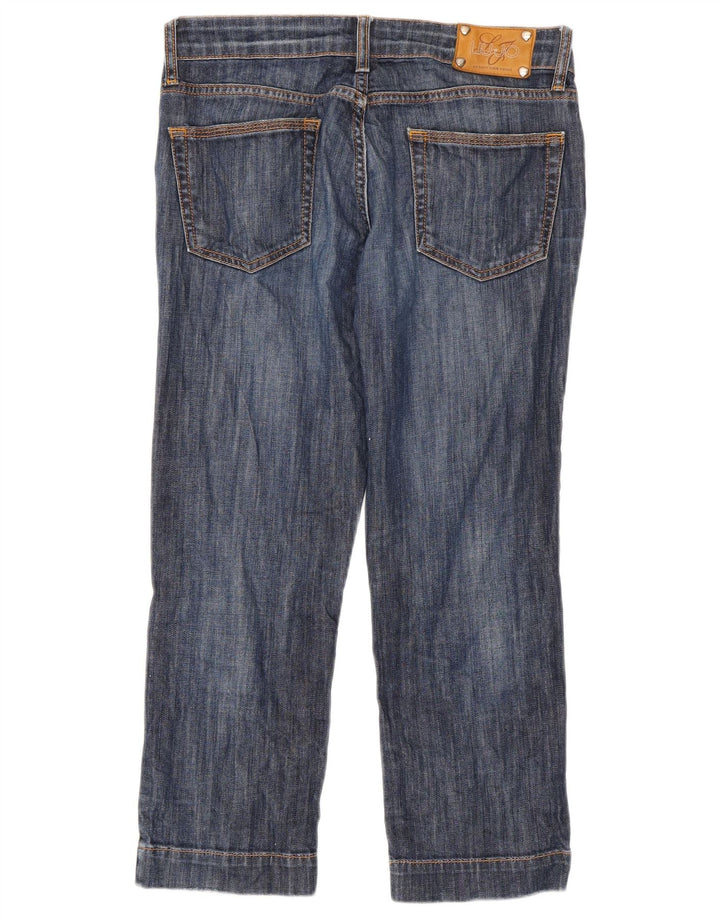 Liu Jo Damen-Crop-Jeans W30 L24 Marineblau