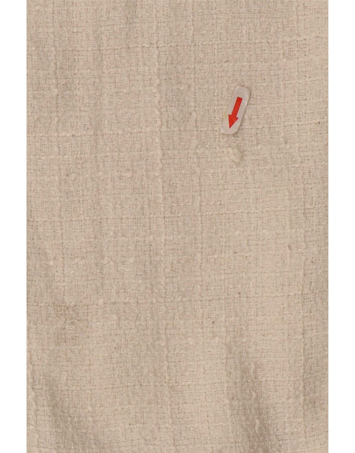 Gerade Freizeithose für Damen von Zara, Größe L, W30, L31, Weiß, Polyester