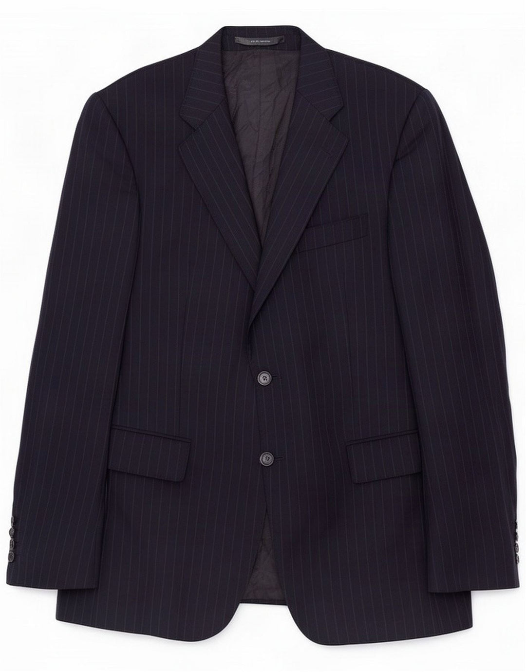 Jaeger Herren-Blazer mit 2 Knöpfen, UK 40, groß, marineblau, Nadelstreifen
