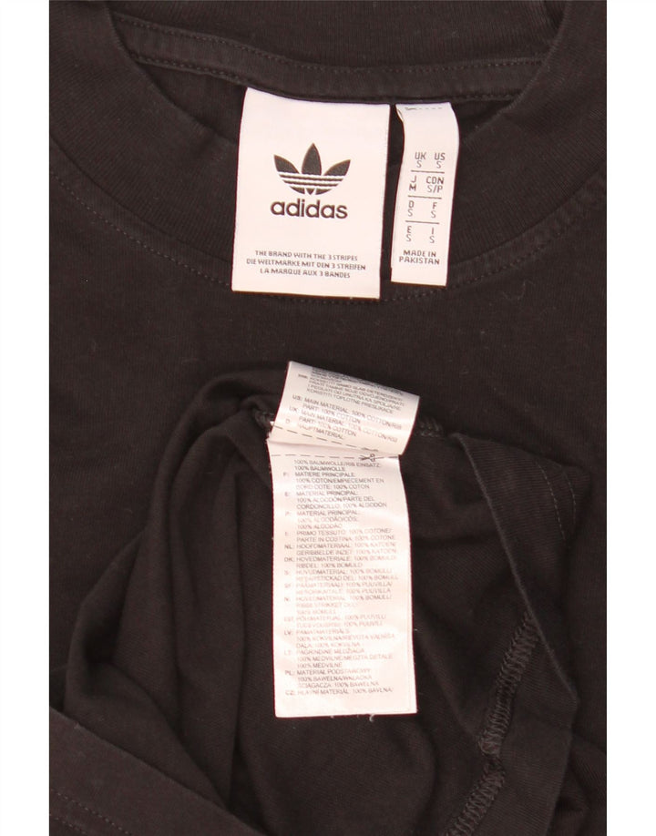 Adidas Herren Grafik T-Shirt Top Small Schwarz Baumwolle